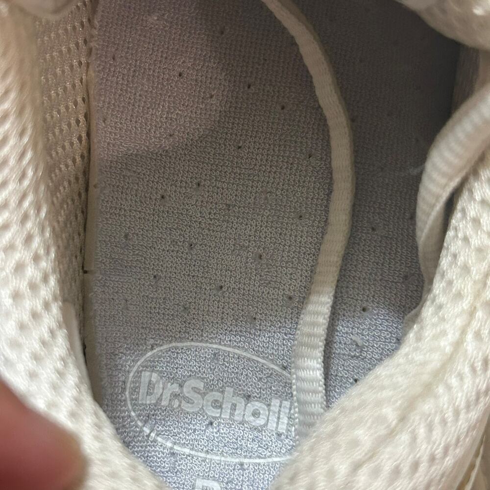Chanel Laminated Calfskin Sneakers Womens 38 US 8 White Silver CC Shoes Auth - Picture 8 of 15